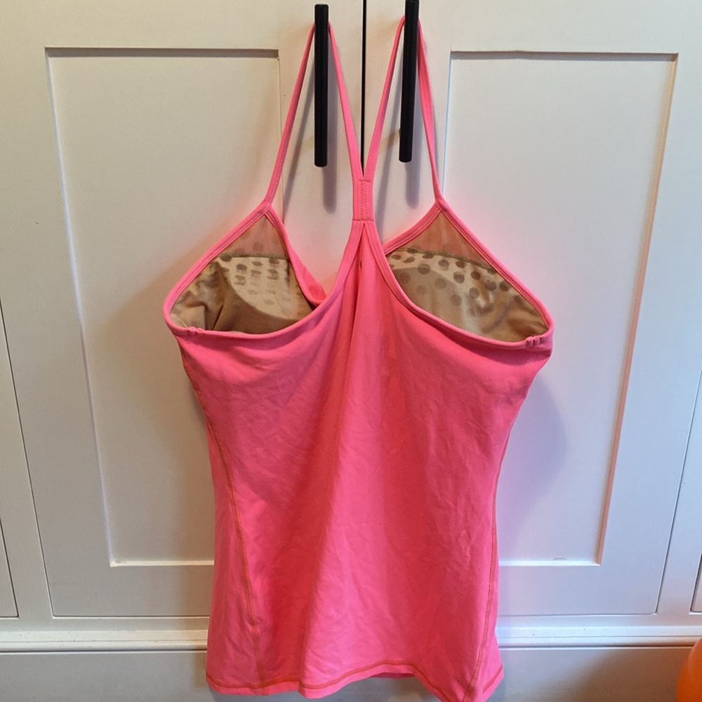 Lululemon Power Y Hot Pink Tank Size 12